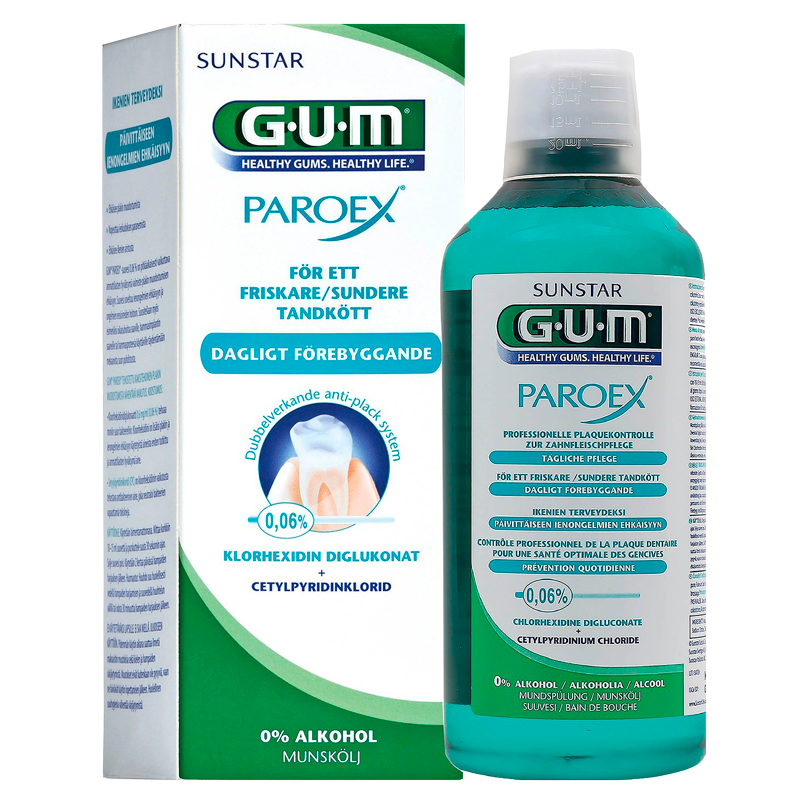 GUM Paroex Mundskyl 0,06% Klorhexidin - 500 ml
