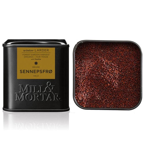 Mill og Mortar Sennepsfrø Hele Brune Ø (50 gr)