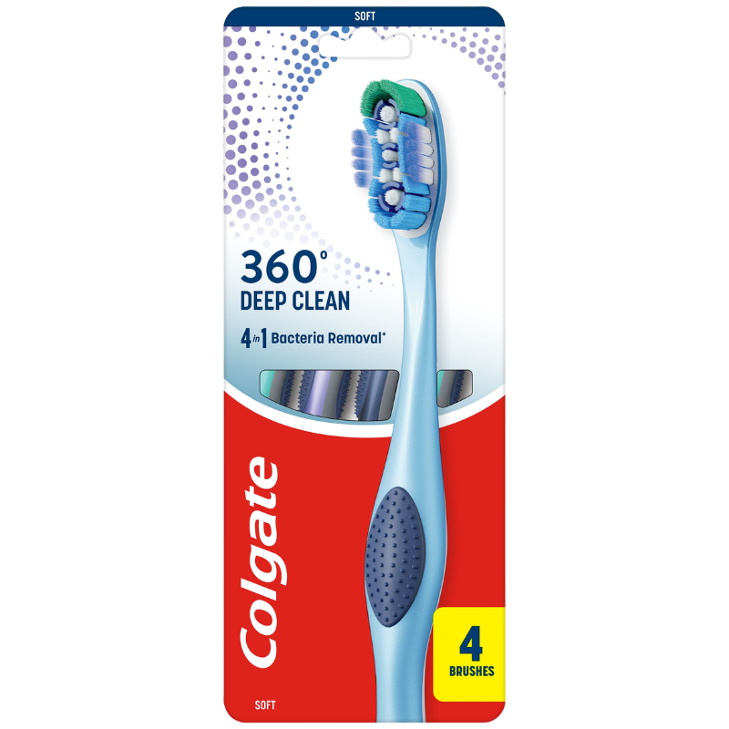Colgate 360 Deep Clean Tandbørste Soft (4 stk)