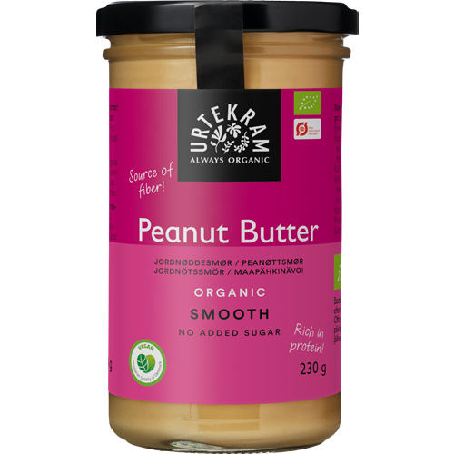 Urtekram Peanutbutter Smooth Ø (230 g)