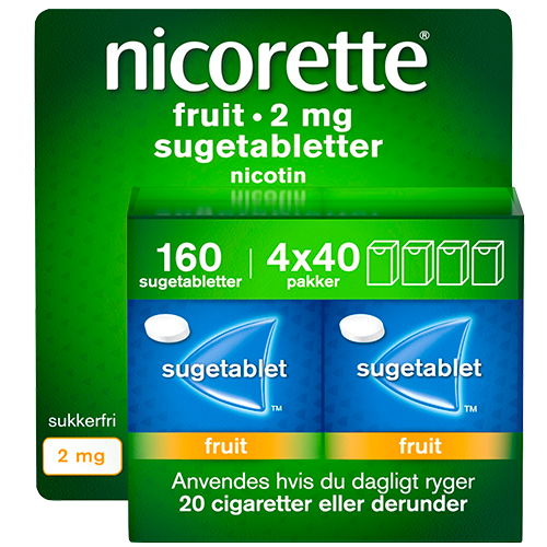Nicorette Fruit 2mg Sugetabletter (160 tabl)
