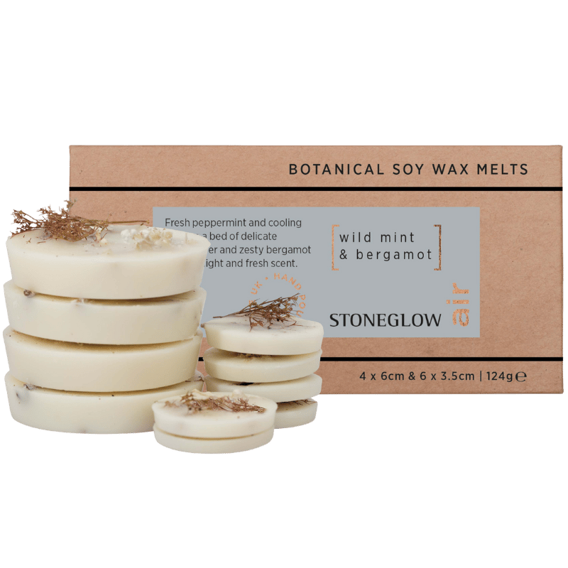 Ambience Stoneglow Vegansk Soja Duftvoks Vild Mint & Bergamot (10 stk)