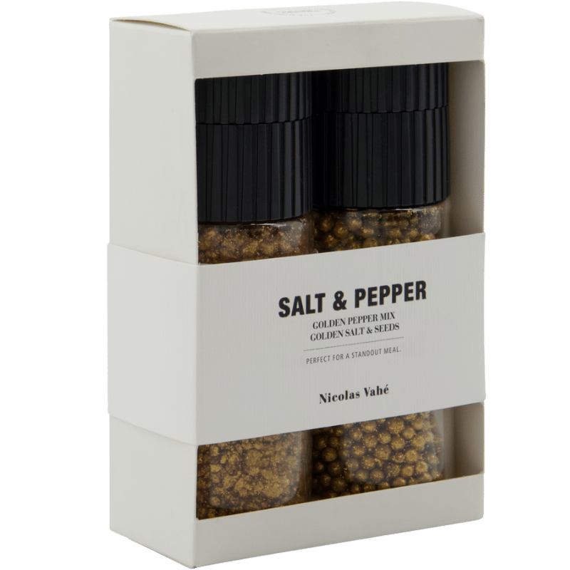 Nicolas Vahé Gaveæske Golden Pepper Mix & Golden Salt & Seeds (1 sæt)