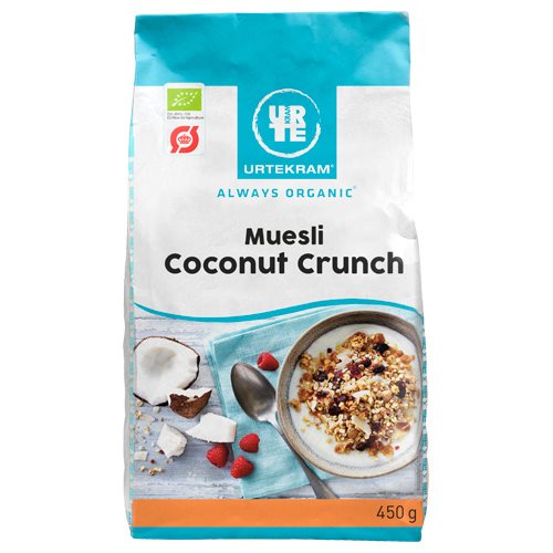 Urtekram Mysli coconut crunch Ø - 450 g.