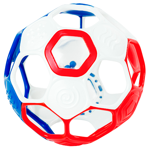 Oball Fodbold Blå/Rød (1 stk)