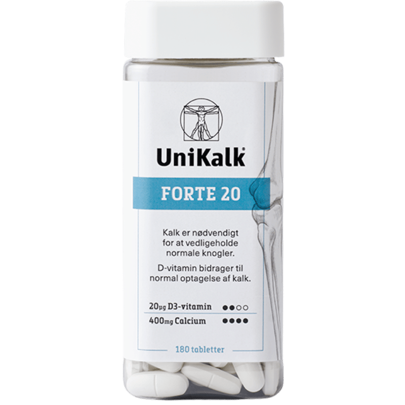 Unikalk Forte 20 (180 stk)