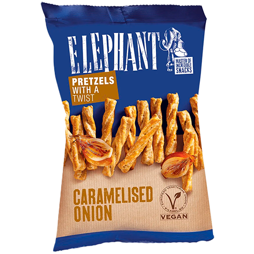 Elephant Pretzels Twisted Caramelized Onion (70 g)