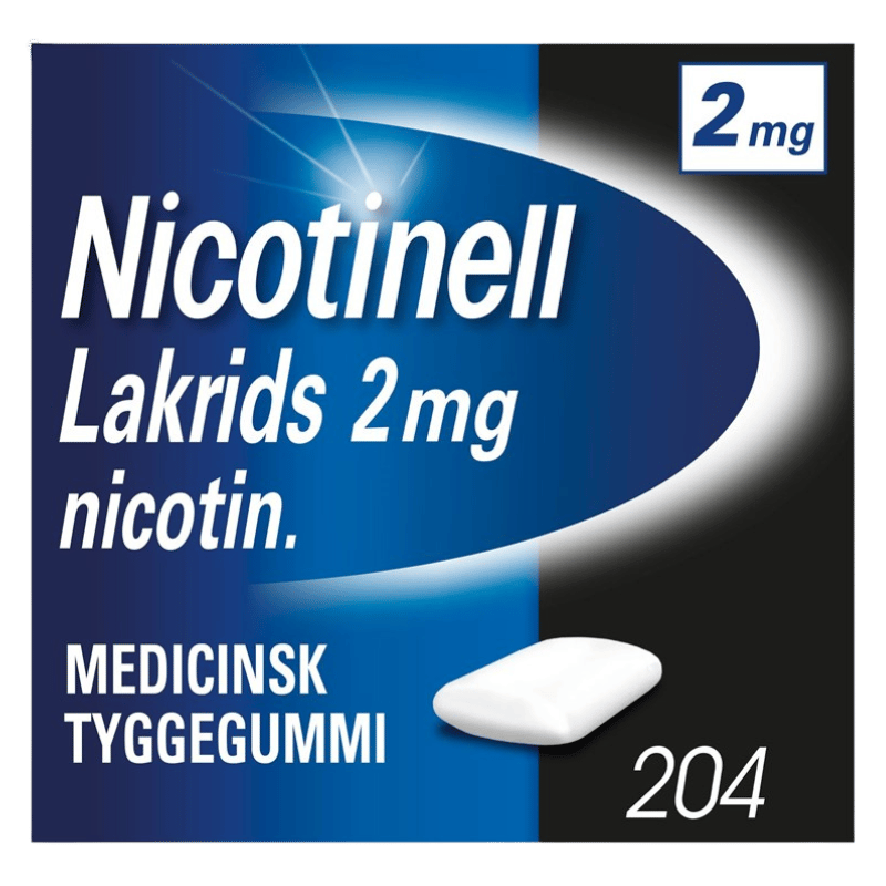 Nicotinell Lakrids Tyggegummi 2 mg (204 stk)