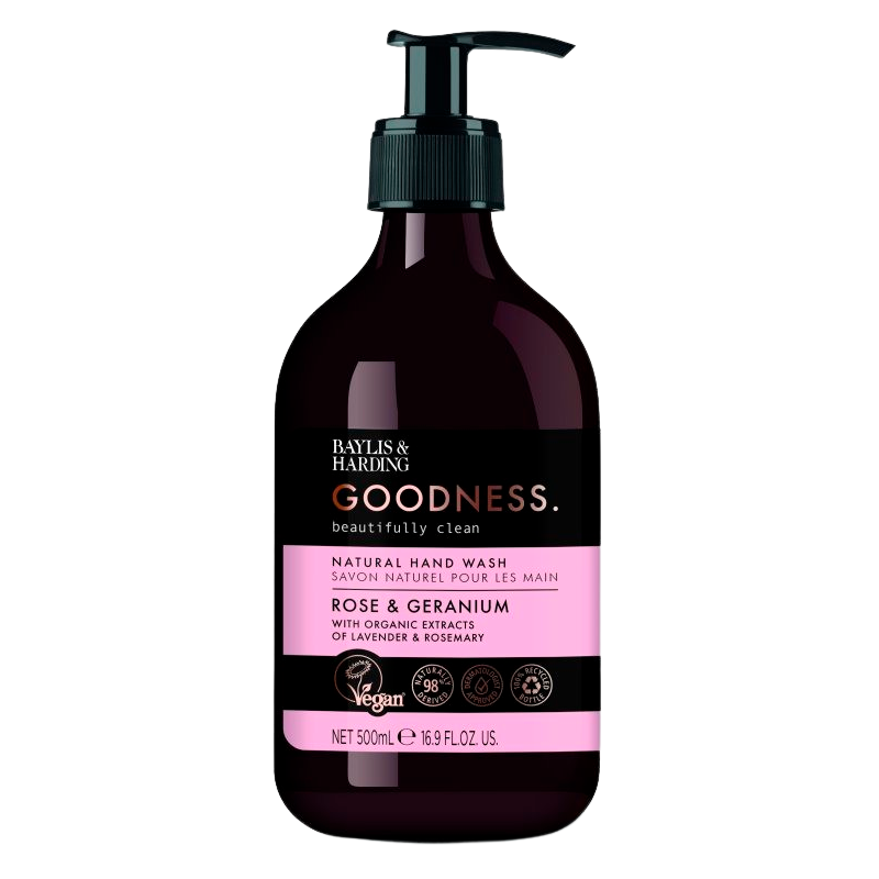 Baylis & Harding Goodness Rose & Geranium Hand Wash - 500 ml.