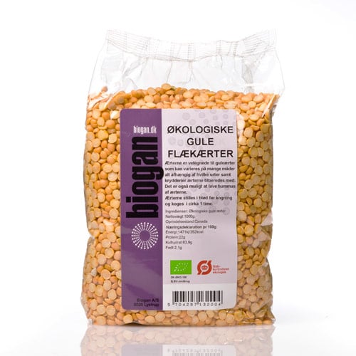 Biogan Gule Flækærter Ø - 1 kg.