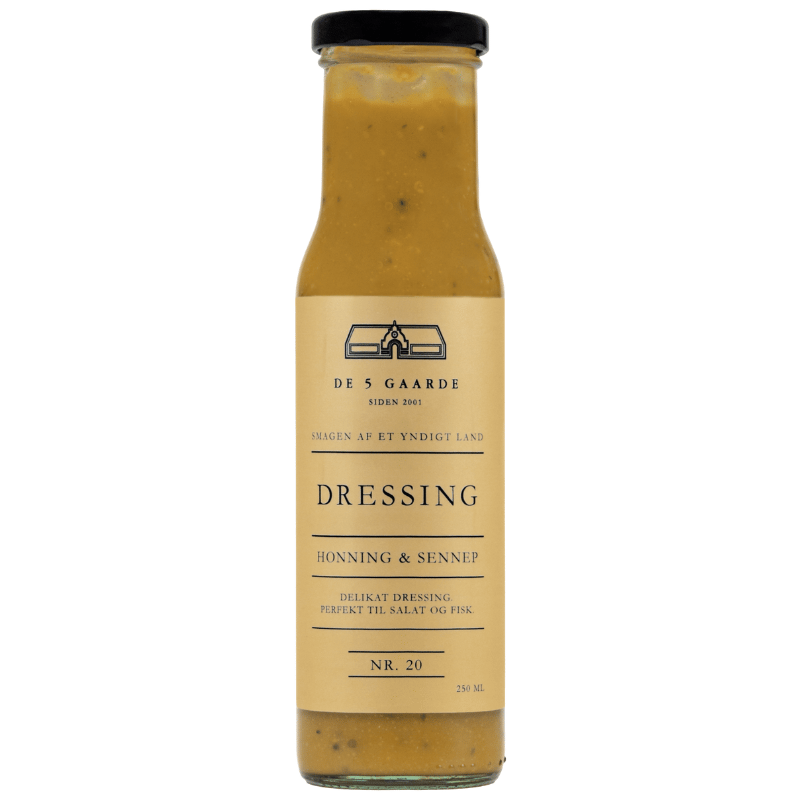 De 5 Gaarde Honning & Sennep Dressing (250 ml)