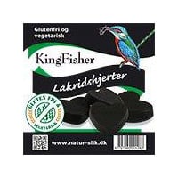 Kingfisher Lakridshjerter Glutenfri - 90 g.