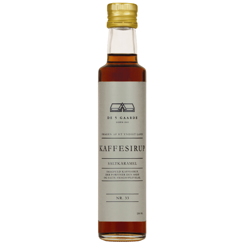 De 5 Gaarde Kaffesirup Saltkaramel (250 ml)