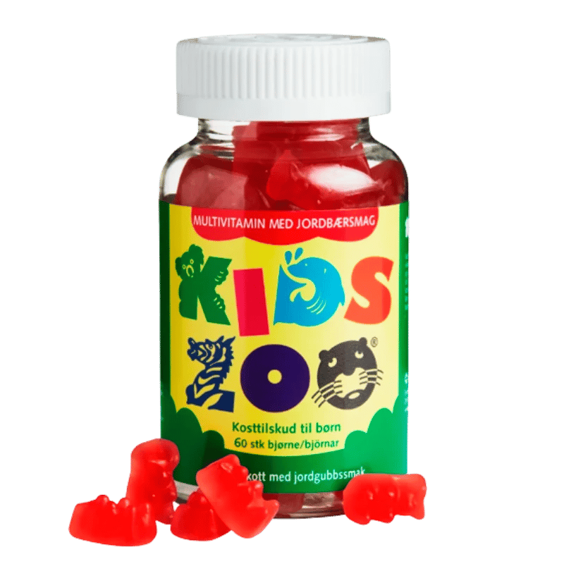 Kids Zoo Multivitamin m. jordbær - 60 stk.