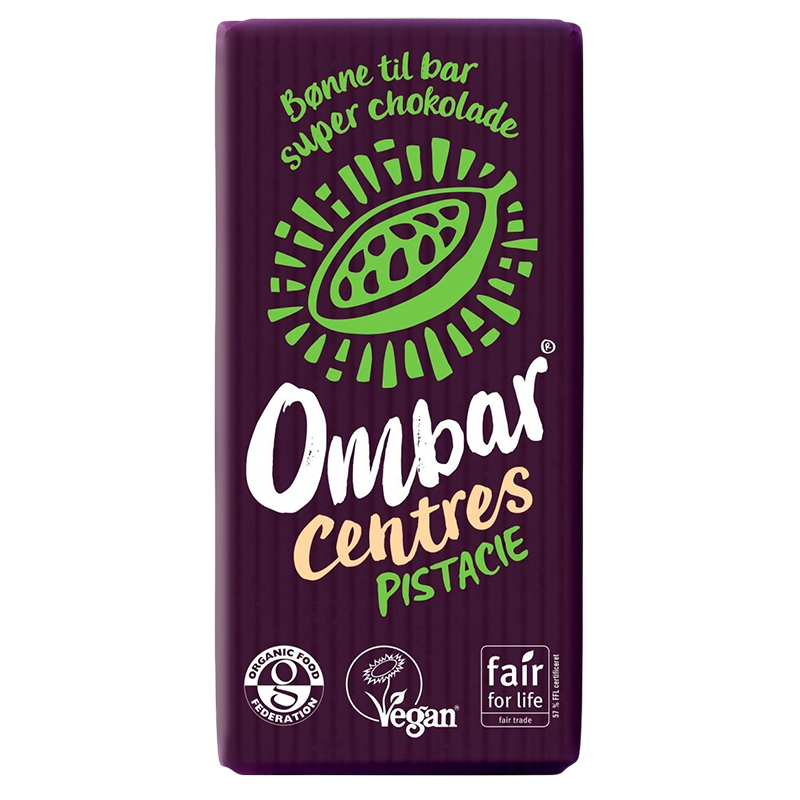 Ombar Pistacie raw chokolade Ø (35 g)