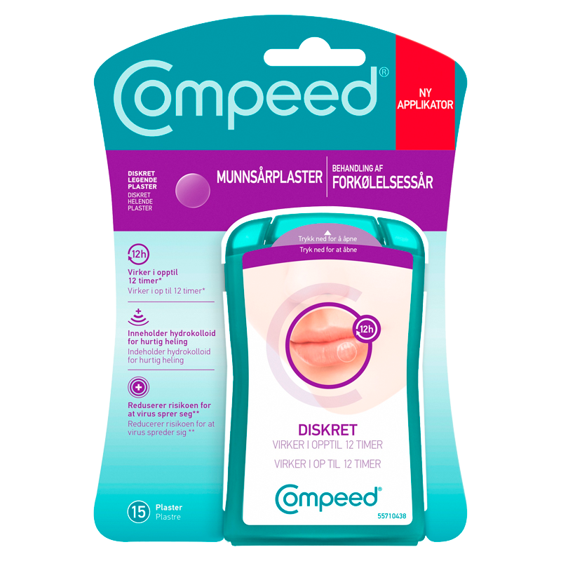 Compeed Invisible Forkølelsessårplaster - 15 stk.
