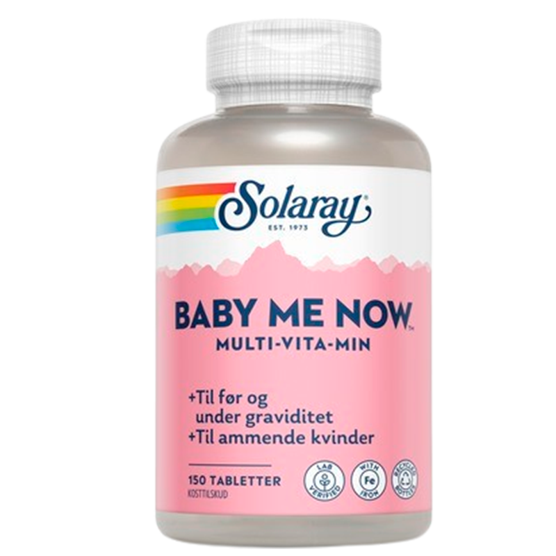 Solaray Baby-Me-Now Multi vitamin/mineral - 150 tabs.