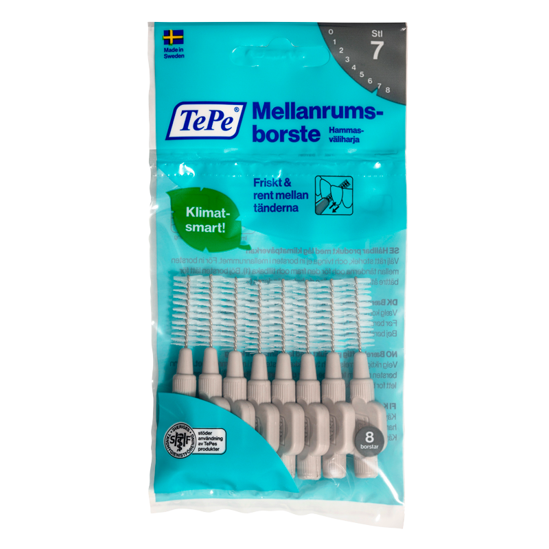 TePe Mellemrumsbørste Grå - 8 stk