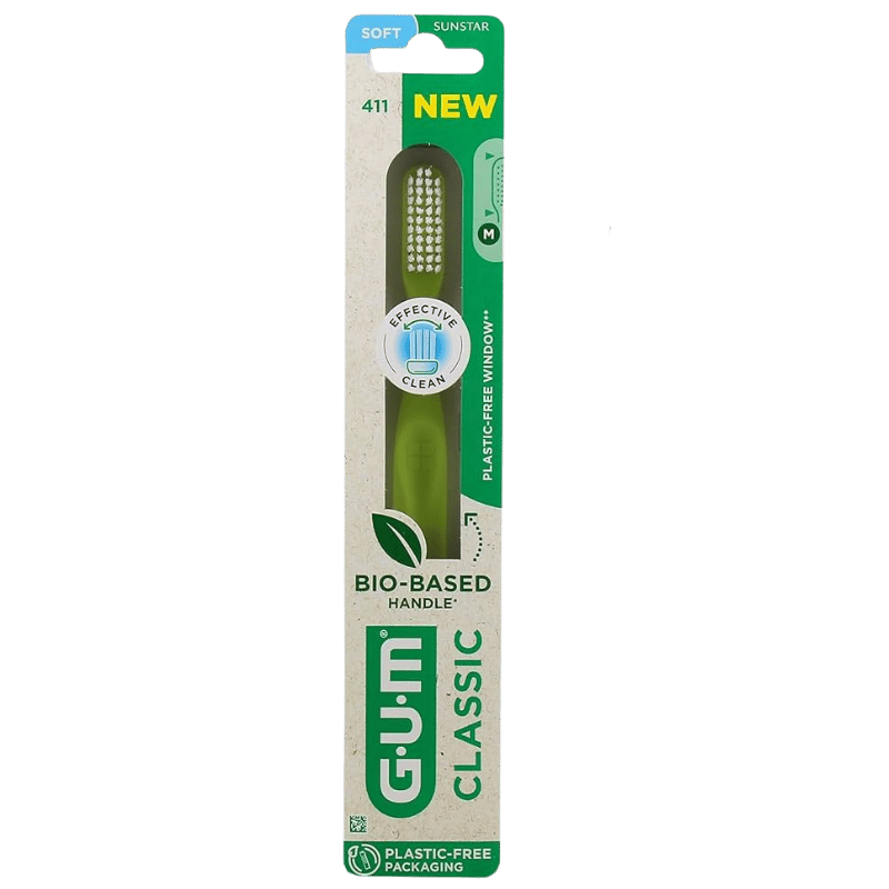 GUM Tandbørste Classic 411 Voksen Blød - 1 stk
