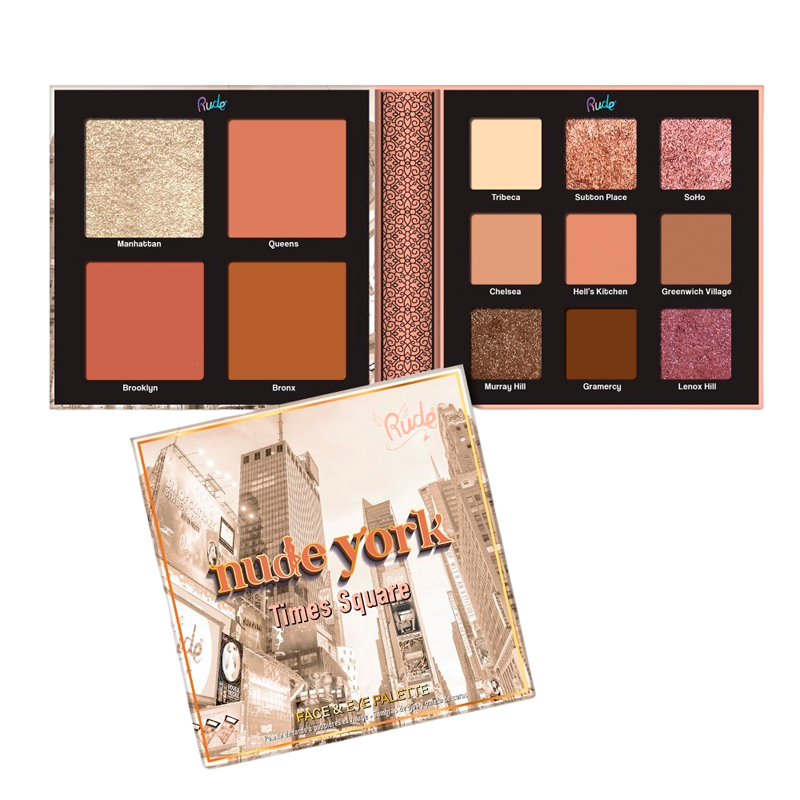 RUDE Cosmetics Nude York Face & Eye Palette (1 stk)