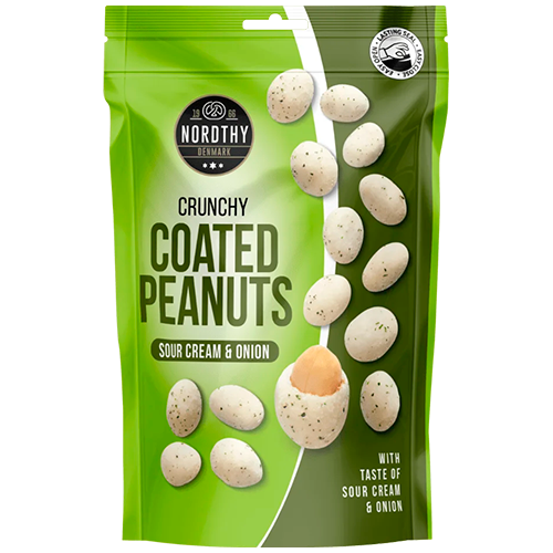 Nordthy Coated Peanuts Sour Cream & Onion (100 g)