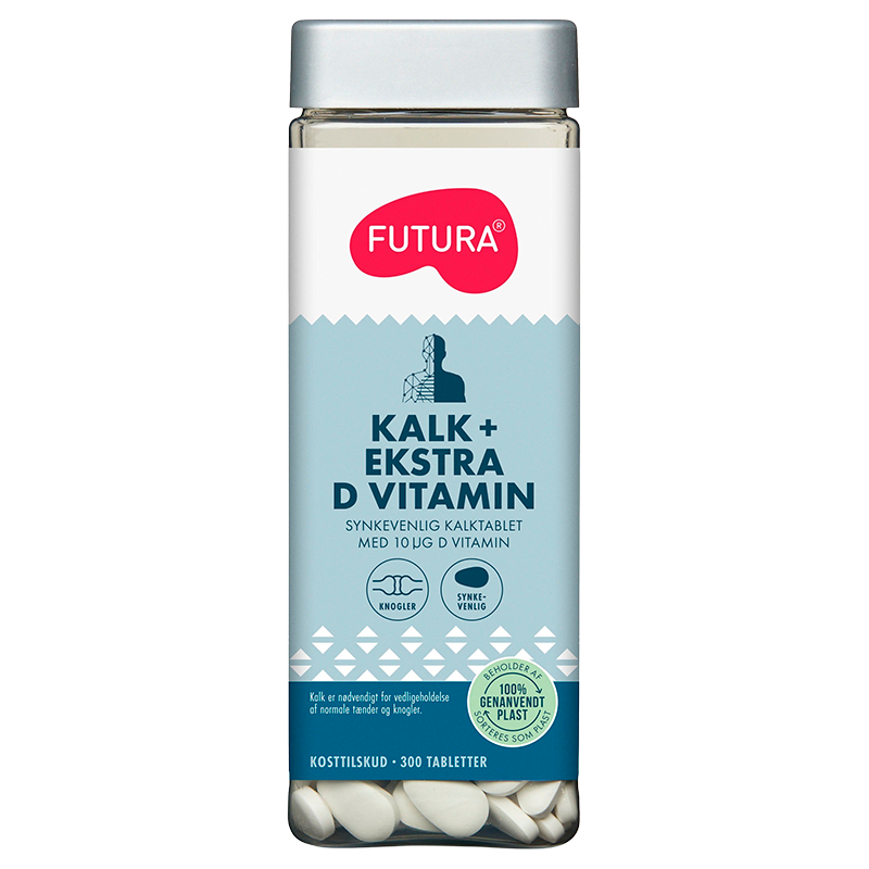 Futura Kalk + Ekstra D-Vitamin (300 tabl)
