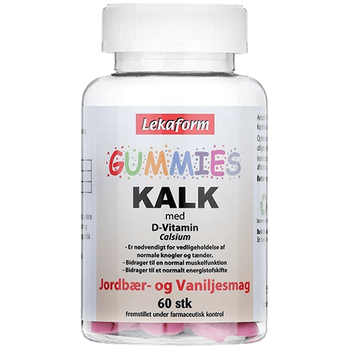 Lekaform Gummies Kalk + D-Vitamin (60 stk)