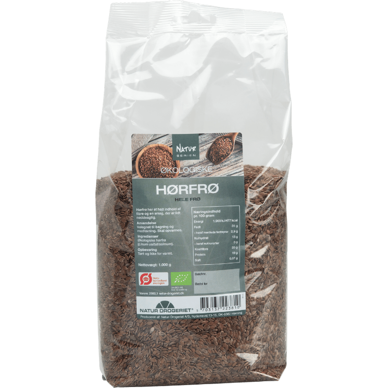 Natur Drogeriet Hørfrø hele Ø - 1 kg