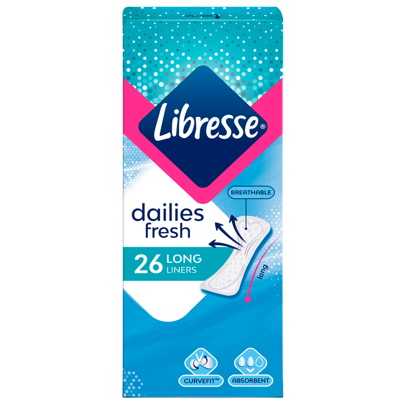 Libresse Trusseindlæg Long (26 stk)