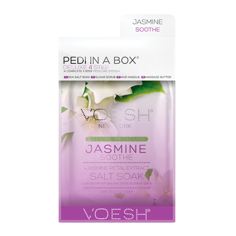 VOESH Pedi In A Box Deluxe 4 Step Pedicure Jasmine Soothe (1 stk)