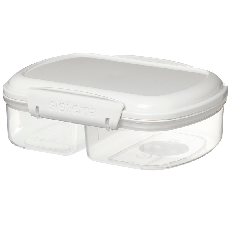 Sistema Opbevaringsboks hvid split bakery - 630 ml.