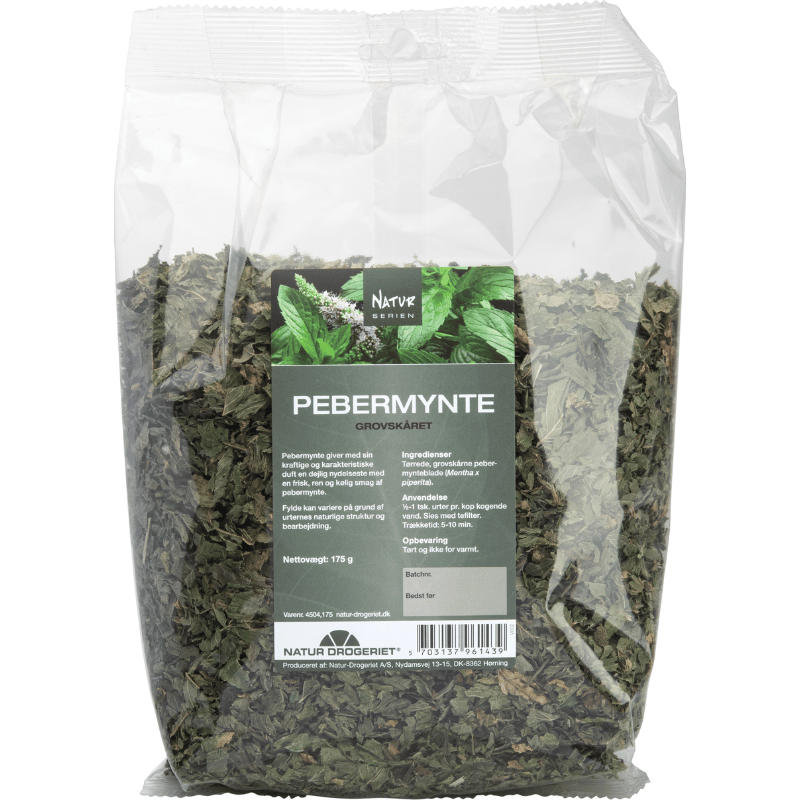 Natur Drogeriet Pebermynte Grov skåret - 175 g.