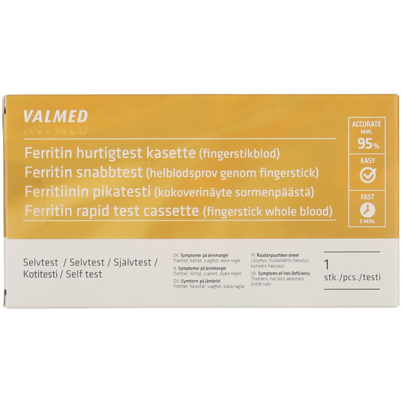 ValMed Ferritin Hurtigtest Kassette (1 stk)