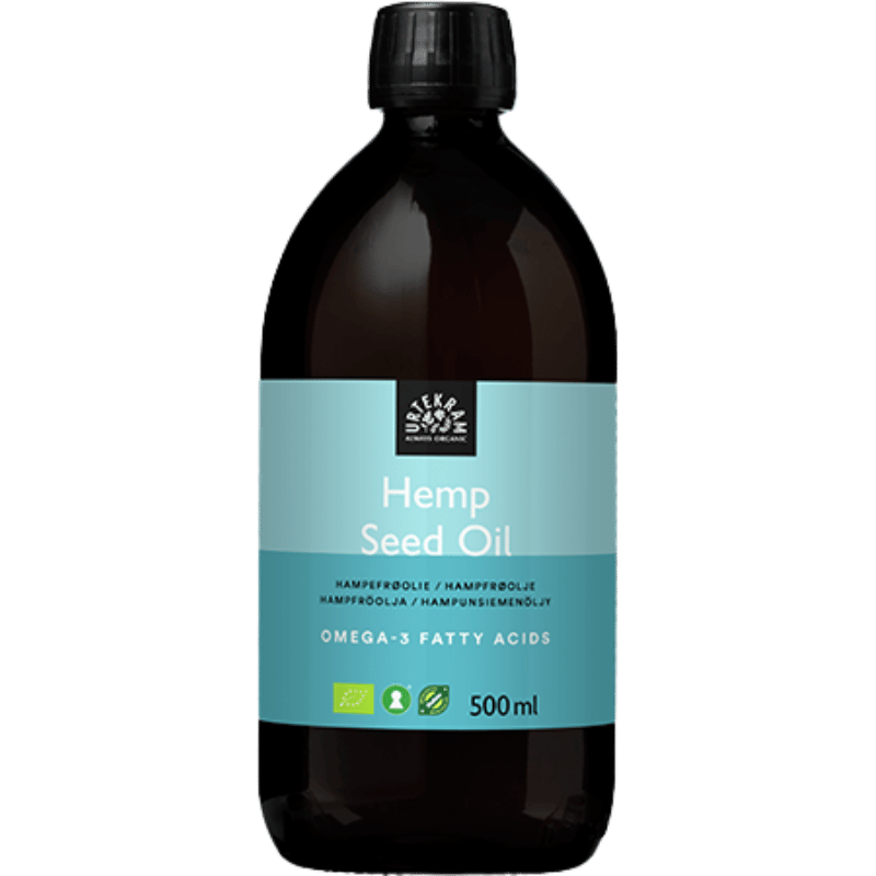 Urtekram Hampefrøolie Ø - 500 ml.
