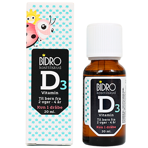Bidro D3 Vitamin Dråber Til Børn (20 ml)