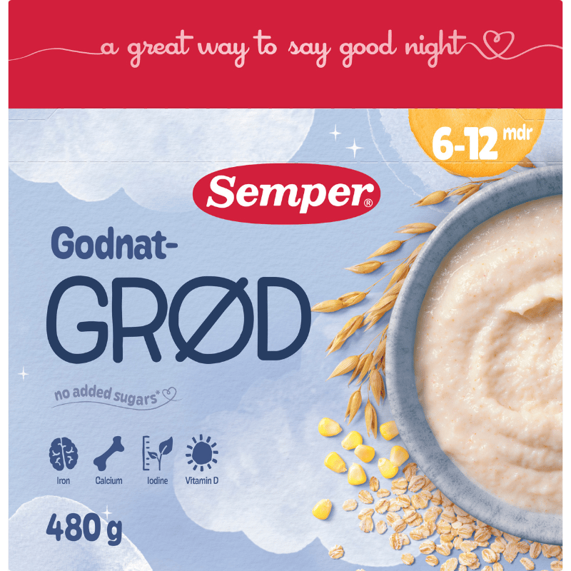 Semper Godnatgrød Natural 6M (480 g)