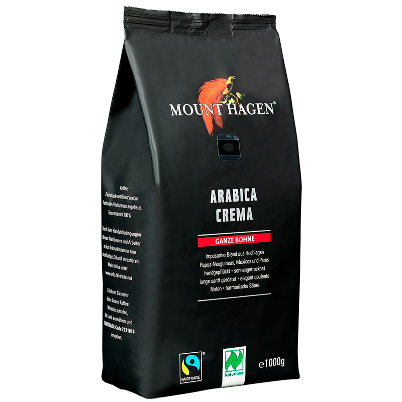 Mount Hagen Kaffebønner Arabica Crema Ø (1 kg)