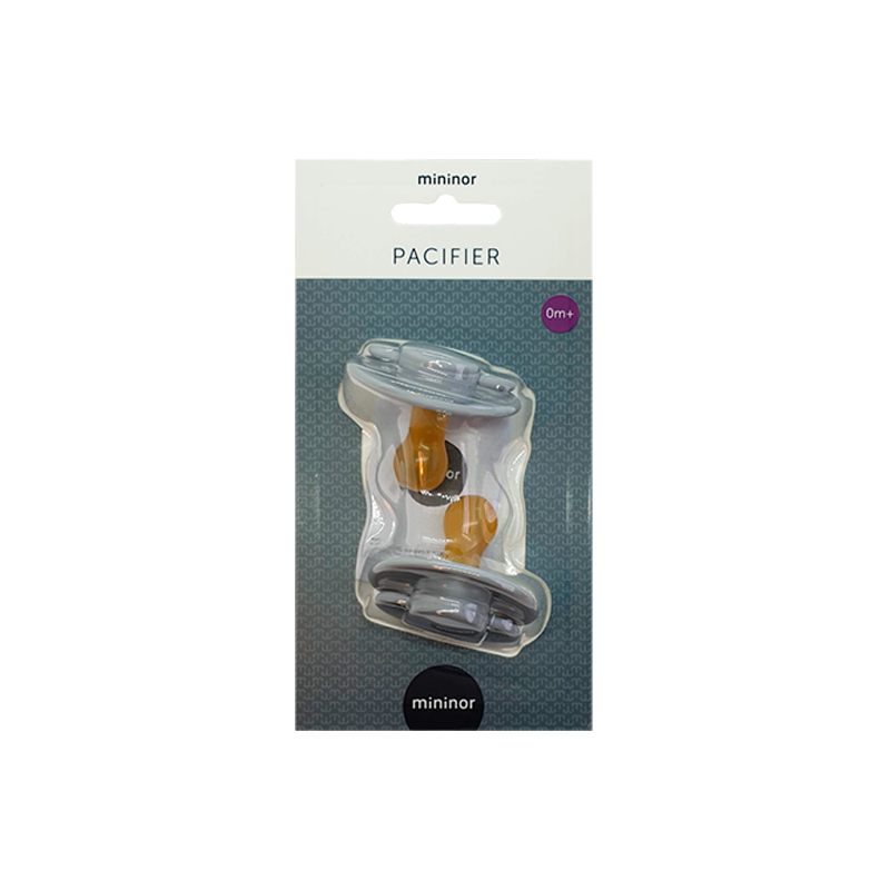 Mininor Latexsut 0+ Mdr Grå (2 stk)