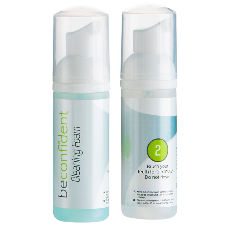 Beconfident Dual Foam Teeth Whitening With Sodium Fluoride (2 x 50 ml)
