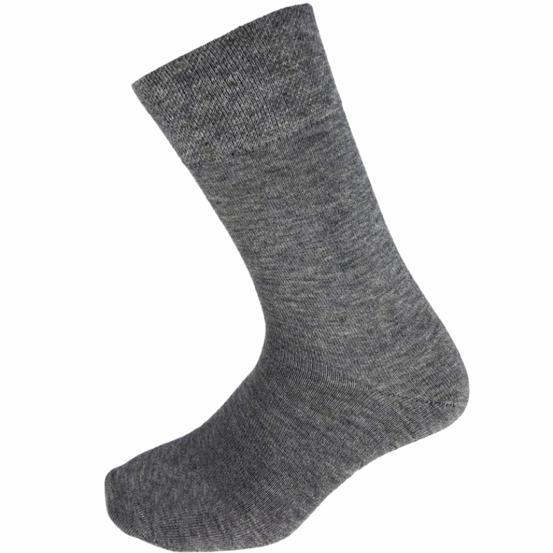 Kilde Merino Ulds Komfort & Diabetes Strømpe Grå Str. S 35-38 (1 sæt)