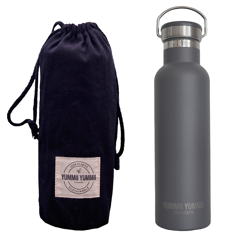 Yummii Yummii Termoflaske Charcoal Medium - 600 ml