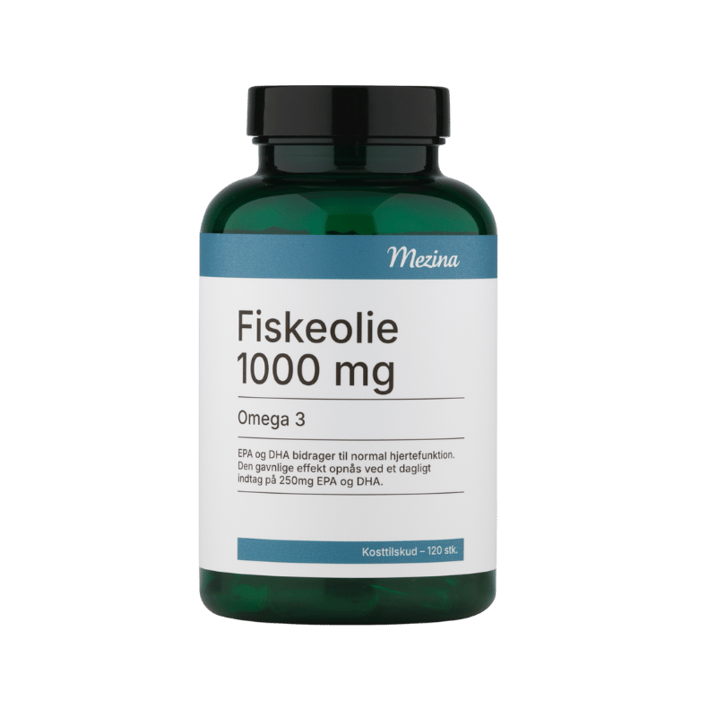 Mezina Fiskeolie Omega 3 1000 mg (120 kaps)
