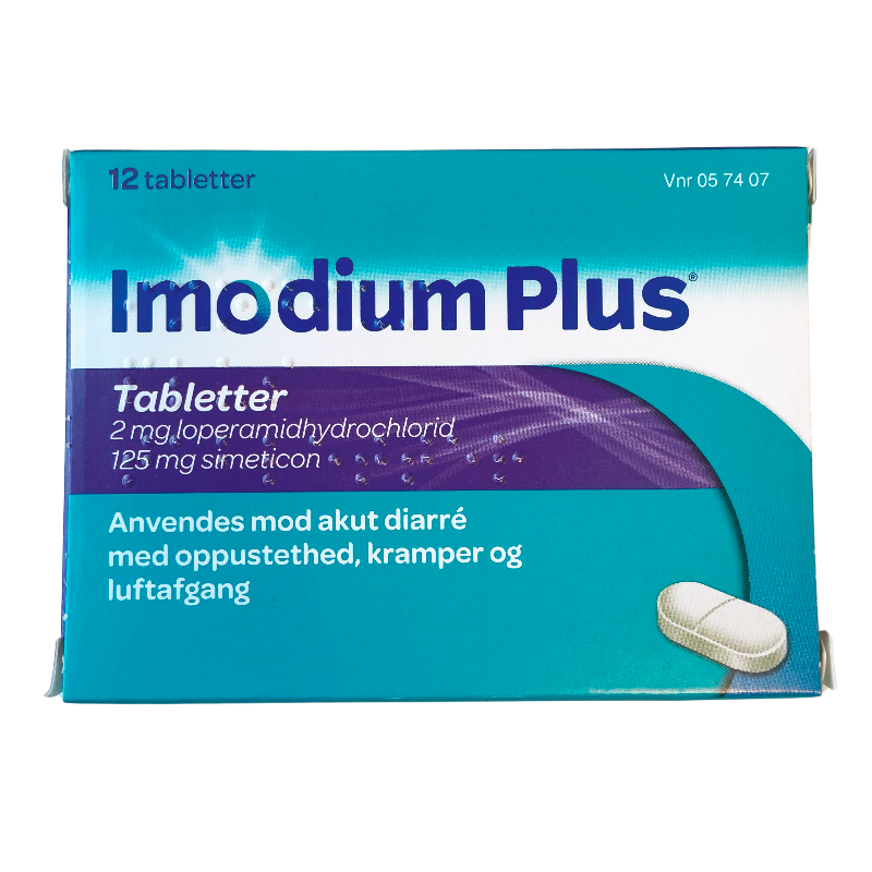 Imodium Plus Tabletter 2+125mg (12 stk)
