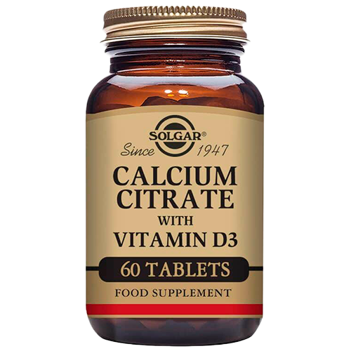 Solgar Calcium Citrate Vitamin D3 (60 tabs)