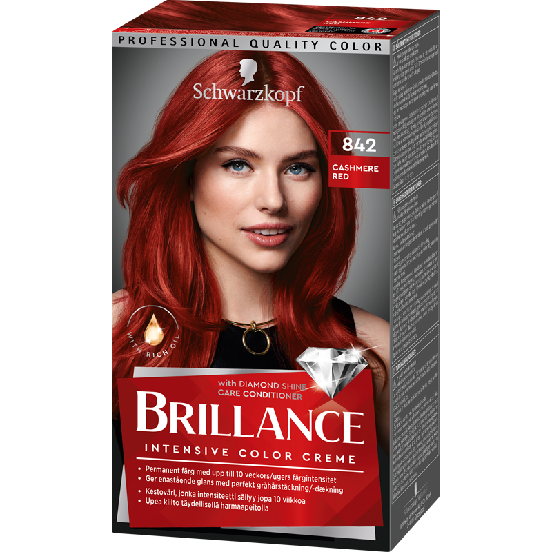 Schwarzkopf Brillance 842 Cashmere Red
