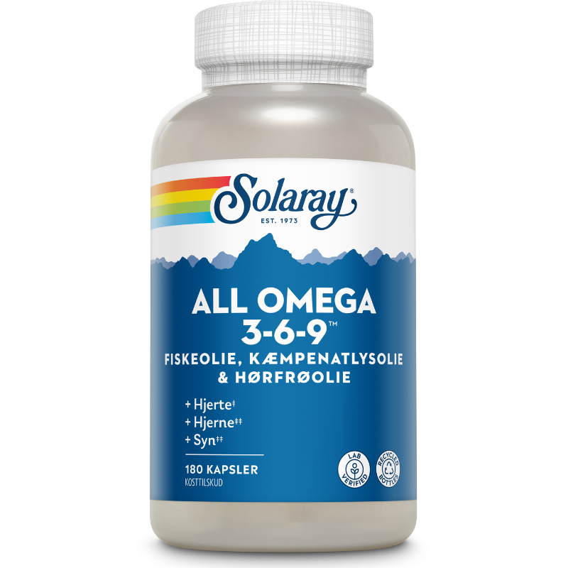 Solaray All Omega 3-6-9 - 180 kaps.