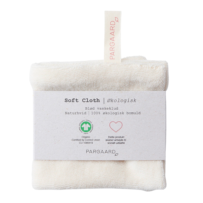 Pargaard Soft Cloth Økologisk Vaskeklud Naturhvid (1 stk)