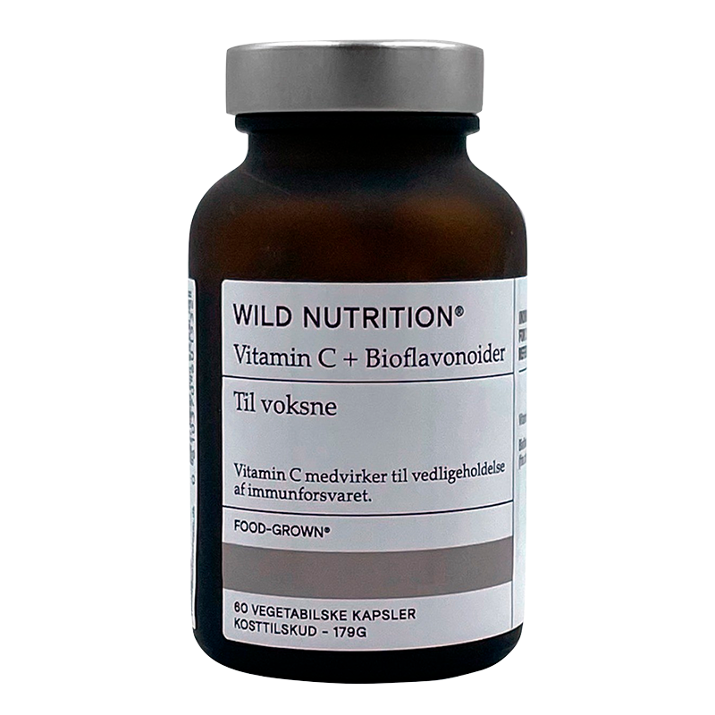 Wild Nutrition Food-Grown Vitamin C & Bioflavonoids - 60 kaps.