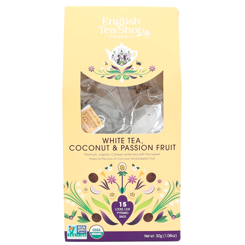 English Tea Shop White Tea, Coconut & Passion Fruit Ø  (15 stk)