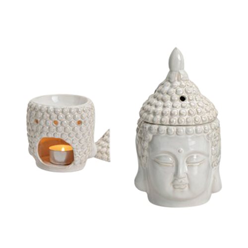 Fischer Pure Nature Duftlampe Buddha Hvid - 1 stk.